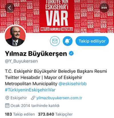 Yılmaz Büyükerşen twitter hesabı