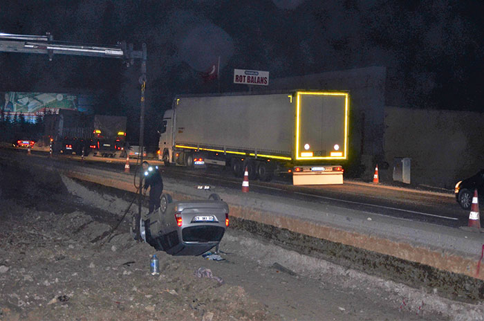 Eskişehir'de takla atan araçta 4 kişi yaralandı