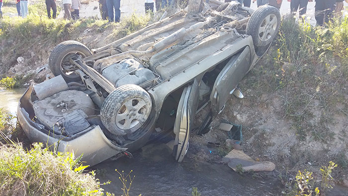 Eskişehir'de takla atan araçta 5 kişi yaralandı