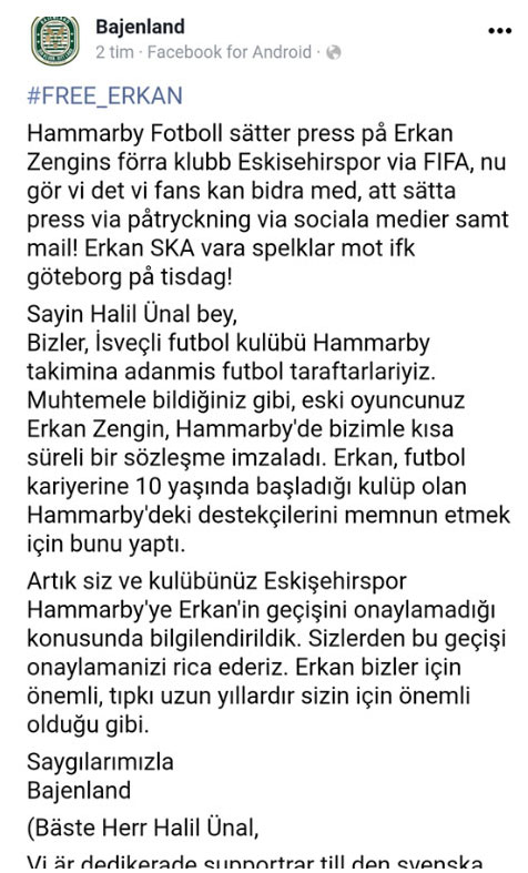 Erkan Zengin Eskişehirspor