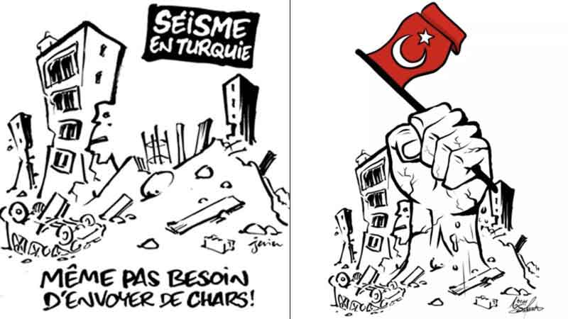 Charlie Hebdo karikatur 10 02 2023