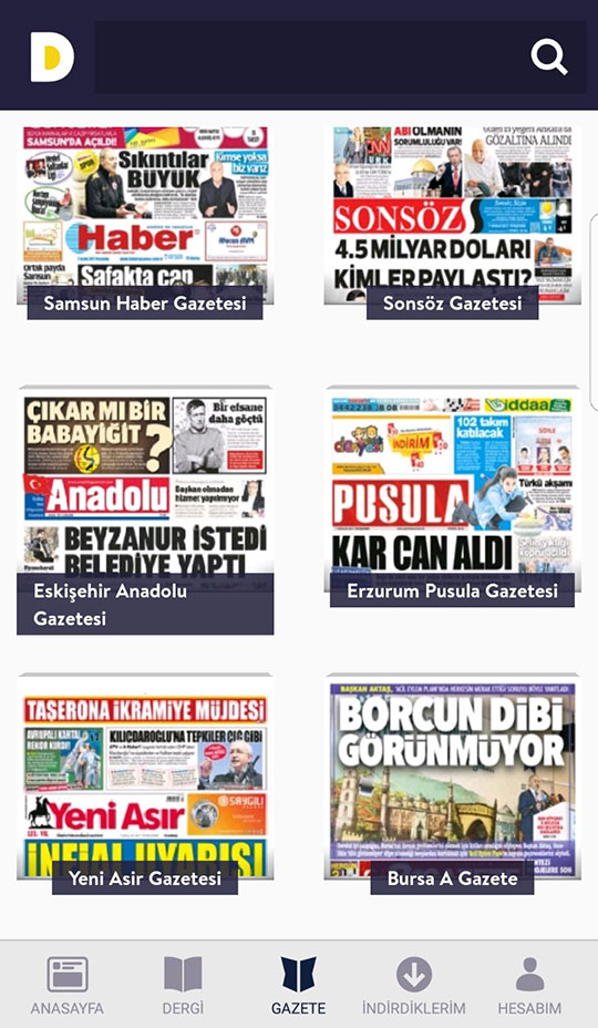 Eskişehir Anadolu Gazetesi Dergilik android ve ios uygulaması