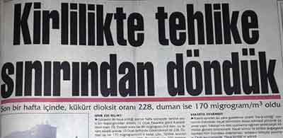 Eskişehir 1990 gazete kupürü
