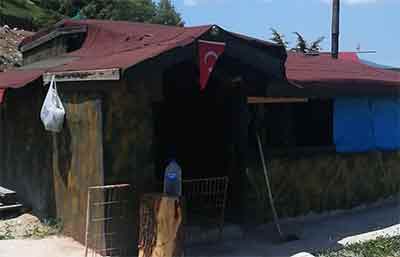 Eskişehir'de şüphelilerin yakalandığı baraka
