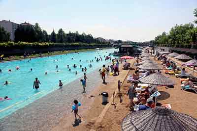 Eskişehir haberi: Eskişehir halk plajı bayramda akına uğradı