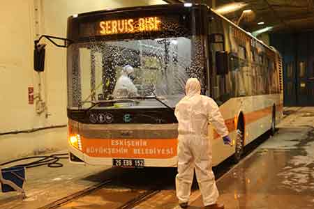 Eskişehir'de koronavirüs ile mücadele - Toplu taşıma önlemleri