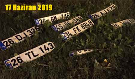 Eskişehir'de 17 Haziran 2019'da da plakalar yollarda kalmıştı