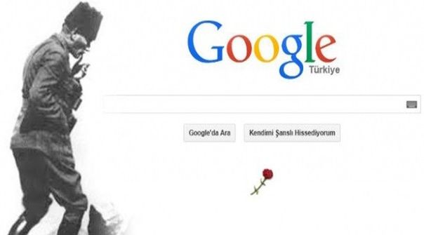 Google 10 Kasım'da Gazi Mustafa Kemal Atatürk'ü Doodle ile anıyor.