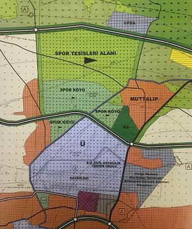 AK Partililerin baskısıyla iptal edilen ‘1 bölü 25 binlik’ imar planı içerisinde yer alan Spor Köyü