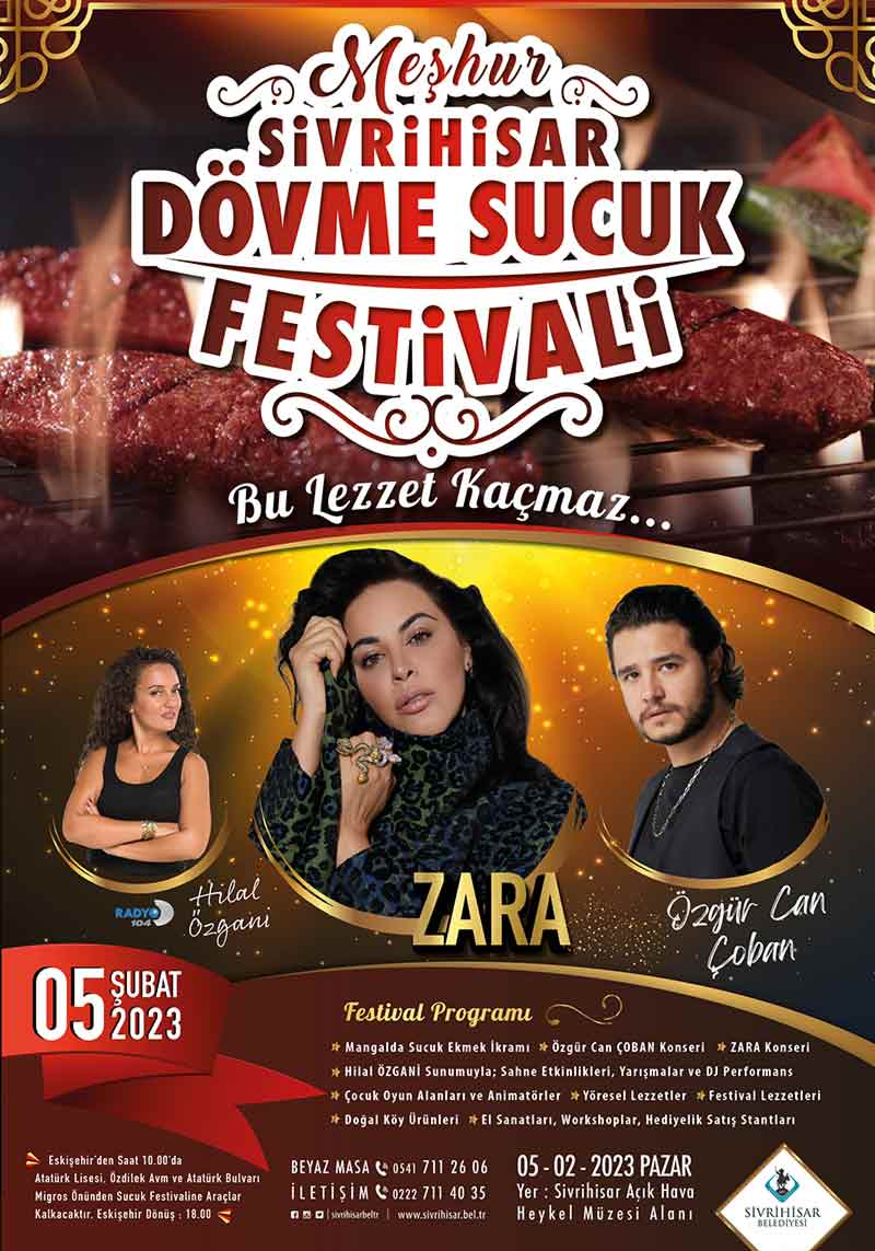 Eskişehir’deki lezzet festivalinde o isimler sahne alacak 16.01.2023