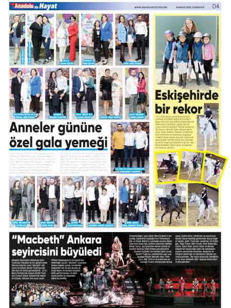Anadolu'da Hayat Magazin Yaşam ekinde bu hafta
