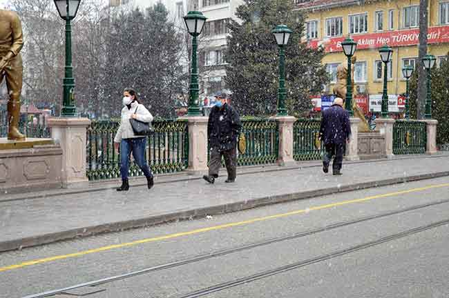 Kent merkezinde yürüyüşe çıkan vatandaşlardan Emre Ertoy ve Mert Avcı, kar yağışının kendileri için sürpriz olduğunu söyledi. Karlı havada yürümenin tadını çıkaran iki arkadaş şunları söyledi: