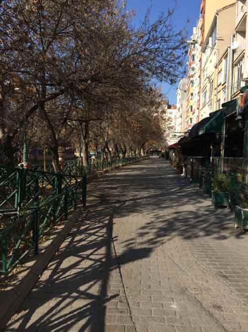Eskişehir'de kısıtlama öncesi ihtiyaçlarını almak isteyen vatandaşların kalabalık görüntüler verdiği sokaklar ve caddeler bugün boş kaldı.