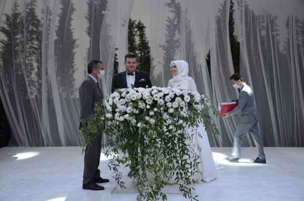 Keskin yolundaki aile çiftliğinde gerçekleştirilen nikah törenine, İç İşleri Bakanı Süleyman Soylu...