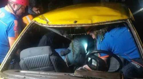 Eskişehir'de sulama kanalına devrilen araçta korkunç ölüm