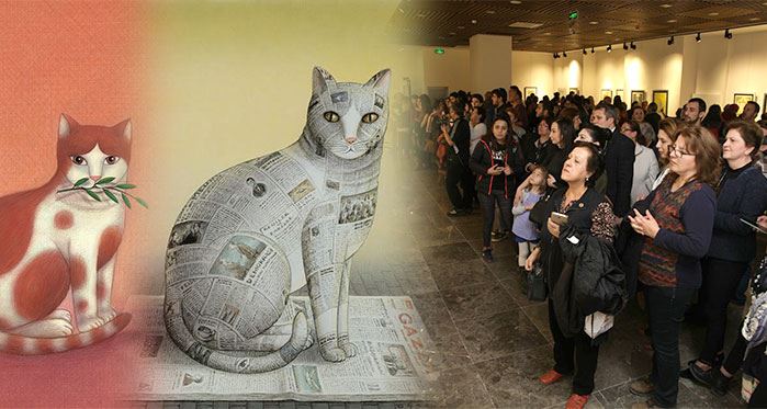 "Benim Kedilerim" Çağdaş Sanatlar Galerisinde