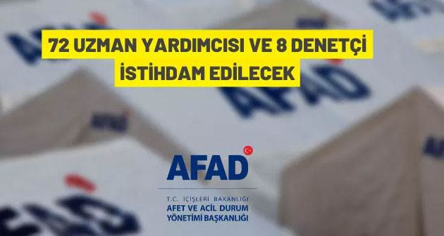 AFAD'dan personel alım ilanı