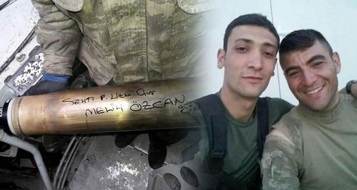 Afrin'de tanksavarlı mesaj
