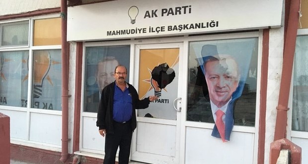 AK Parti binasına saldırıya 1 gözaltı