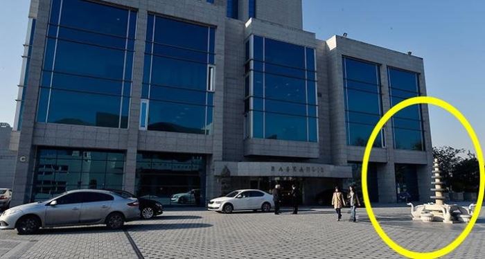 Ankara Büyükşehir Belediyesi önündeki fıskiye kaldırıldı