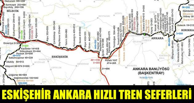 Ankara Eskişehir hızlı tren (kaç saat sürüyor, hızlı tren