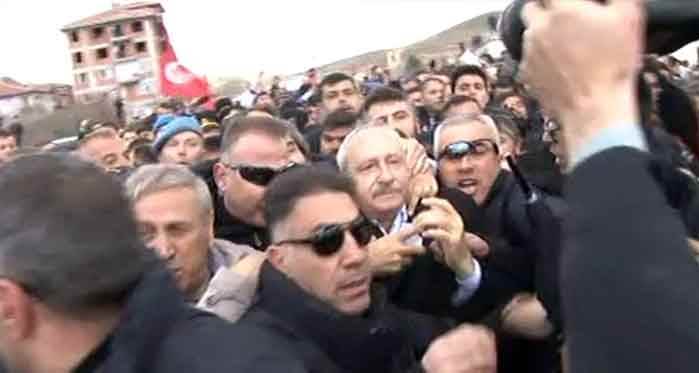 CHP Lideri Kemal Kılıçdaroğlu'na saldırı