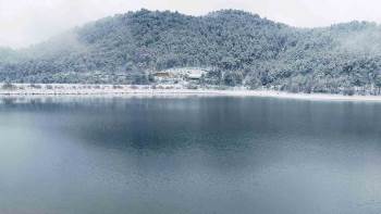 Emet Yeniceköy Tahtalı Gölet’İnde Kartpostallık Kar Manzaraları
