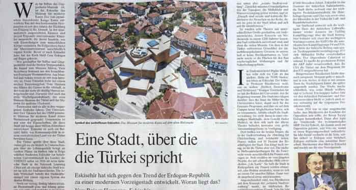 Eskişehir, Alman basınında: Türkiye'nin dilindeki şehir