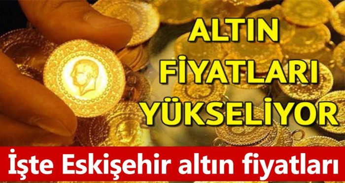 Eskişehir altın fiyatları (11.6.2018)