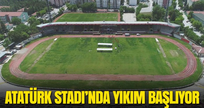 Eskişehir Atatürk stadı yıkılıyor