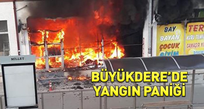 Eskişehir Büyükdere'de büyük yangın!