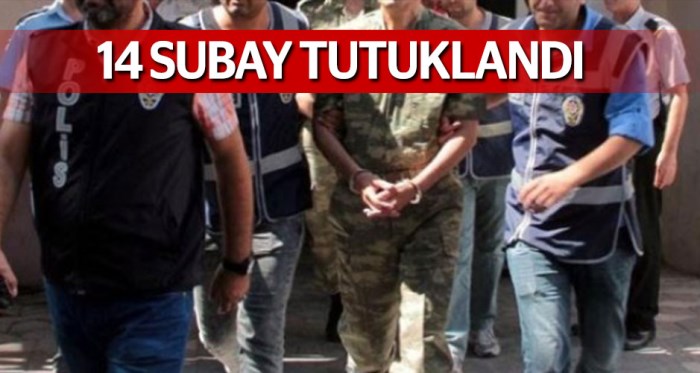 Eskişehir'de 14 subay tutuklandı