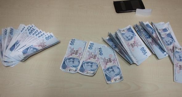Eskişehir'de 3 bin TL sahte parayla yakalandı!