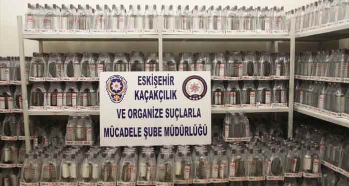 Eskişehir'de ele geçirildi! Tam 2 bin 200 şişe!