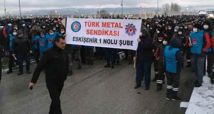 Eskişehir'de eylem: Tam 2 bin işçi...