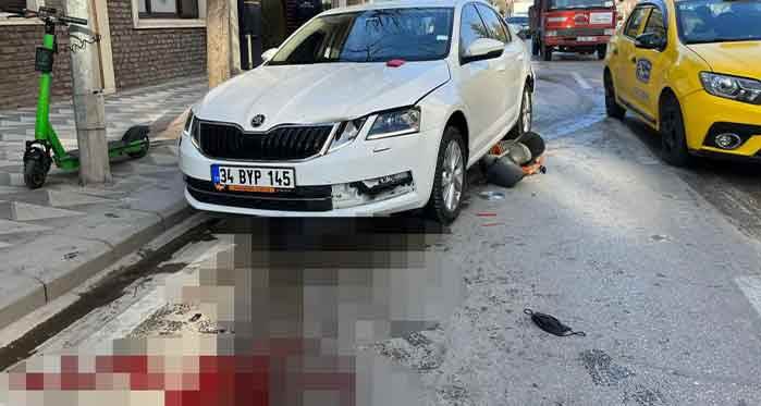 Eskişehir'de korkunç kaza: Aracın altında kaldı, 10 metre sürüklendi!