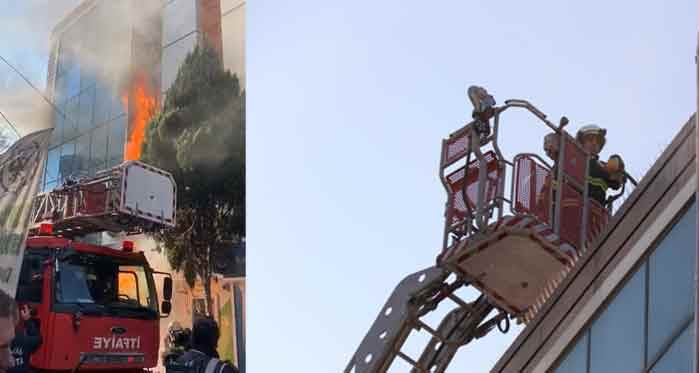 Eskişehir'de korkutan yangın: Alt katlara kadar sıçradı!