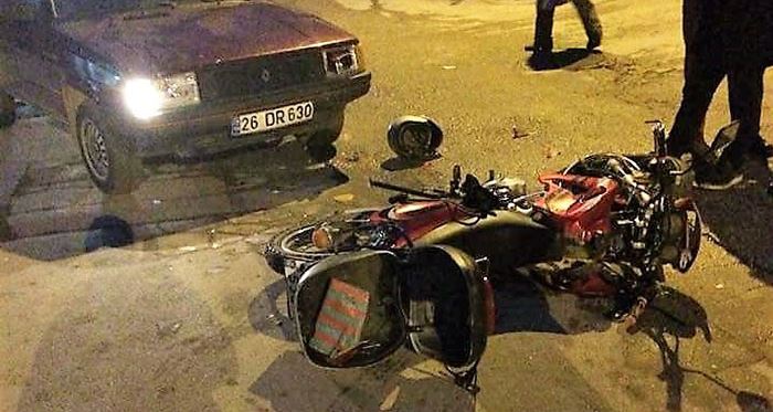 Eskişehir'de motosiklet kazasında 1 kişi yaralandı