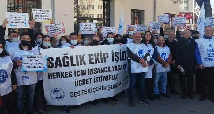 Eskişehir'de sağlıkçılar seslerini duyurmak istiyor!