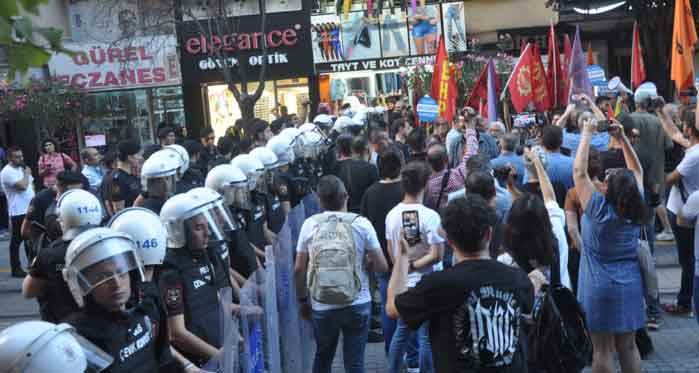 Eskişehir'de yürüyüşe polis engeli