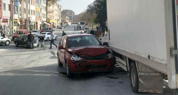 Eskişehir'deki kaza ucuz atlatıldı!