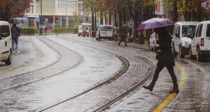 Eskişehir'e bugün için yağış uyarısı