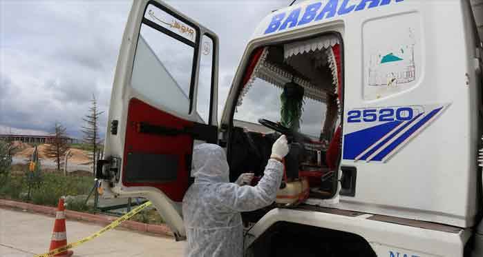 Eskişehir'e gelen kamyon sürücüsünde koronavirüs bulguları tespit edilince...