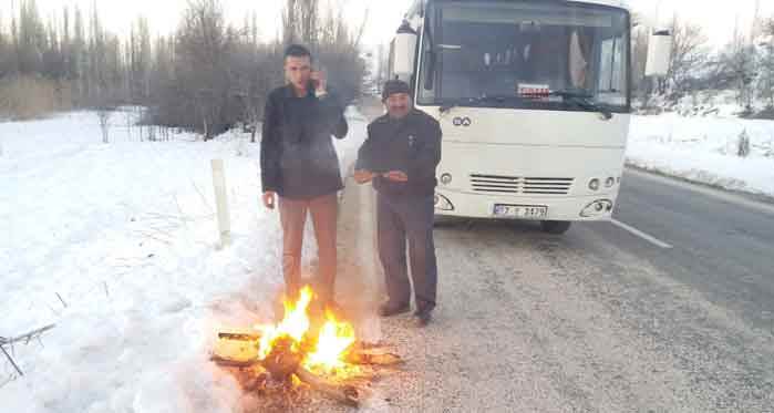 Eskişehir'in soğuğu araçların mazotunu da dondurdu