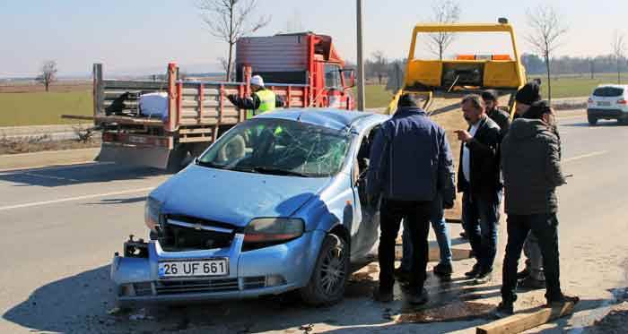 Eskişehir trafiğinde "makas" kazası: 1 yaralı