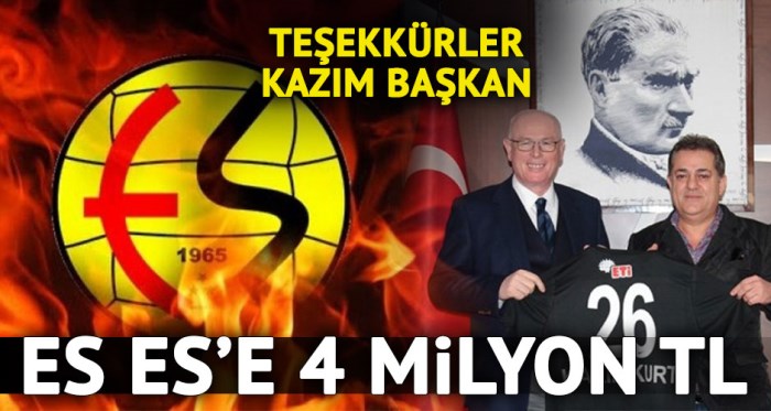 Eskişehirspor'a 4 milyon geldi!