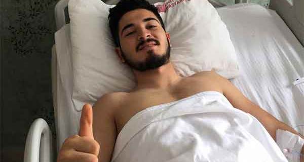 Eskişehirspor'da Fıratcan Üzüm ameliyat oldu
