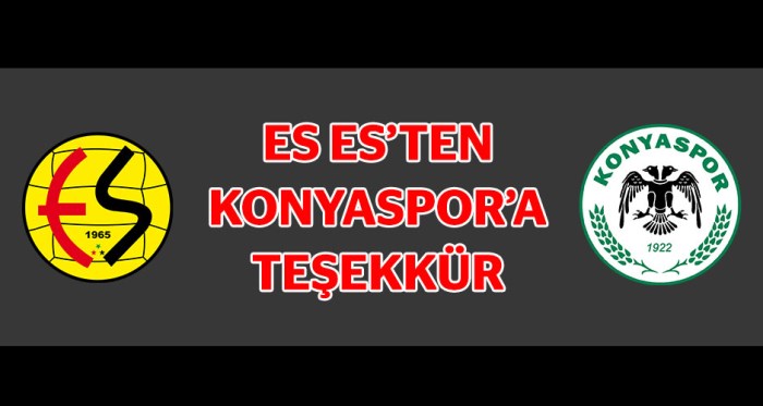 Eskişehirspor'dan Konyaspor'a teşekkür
