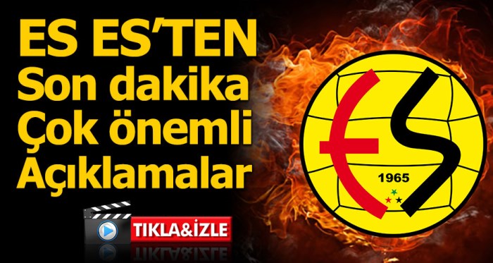 Eskişehirspor'dan önemli açıklamalar