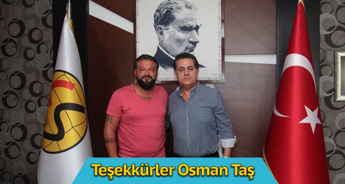 Eskişehirspor'dan Taş'a teşekkür